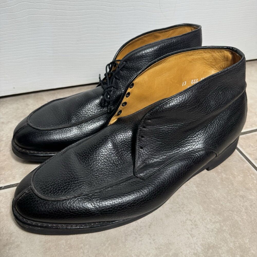 NICE Allen Edmonds Size 13 3E Worthingtons Moc Toe Chukka Boots Brown Leather